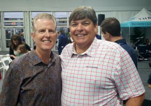 With Pastor George Powers of the Palm Valley Baptist Church...