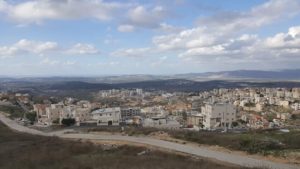 View from Nazareth to the south into the Jezreel Valley...